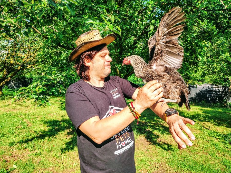 andrea boscaro con gallina